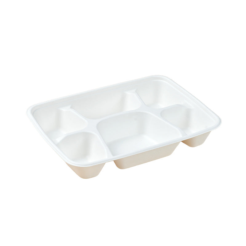 Sugarcane 6-Compartment  Lunch Tray - LT-61