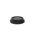BLACK 90mm PS Plastic Coffee Cup Sip Through Lid - PSSL-90BK-LID