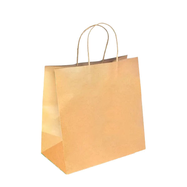 Large Twist Handle Kraft Paper Bags - RPRR-120-L
