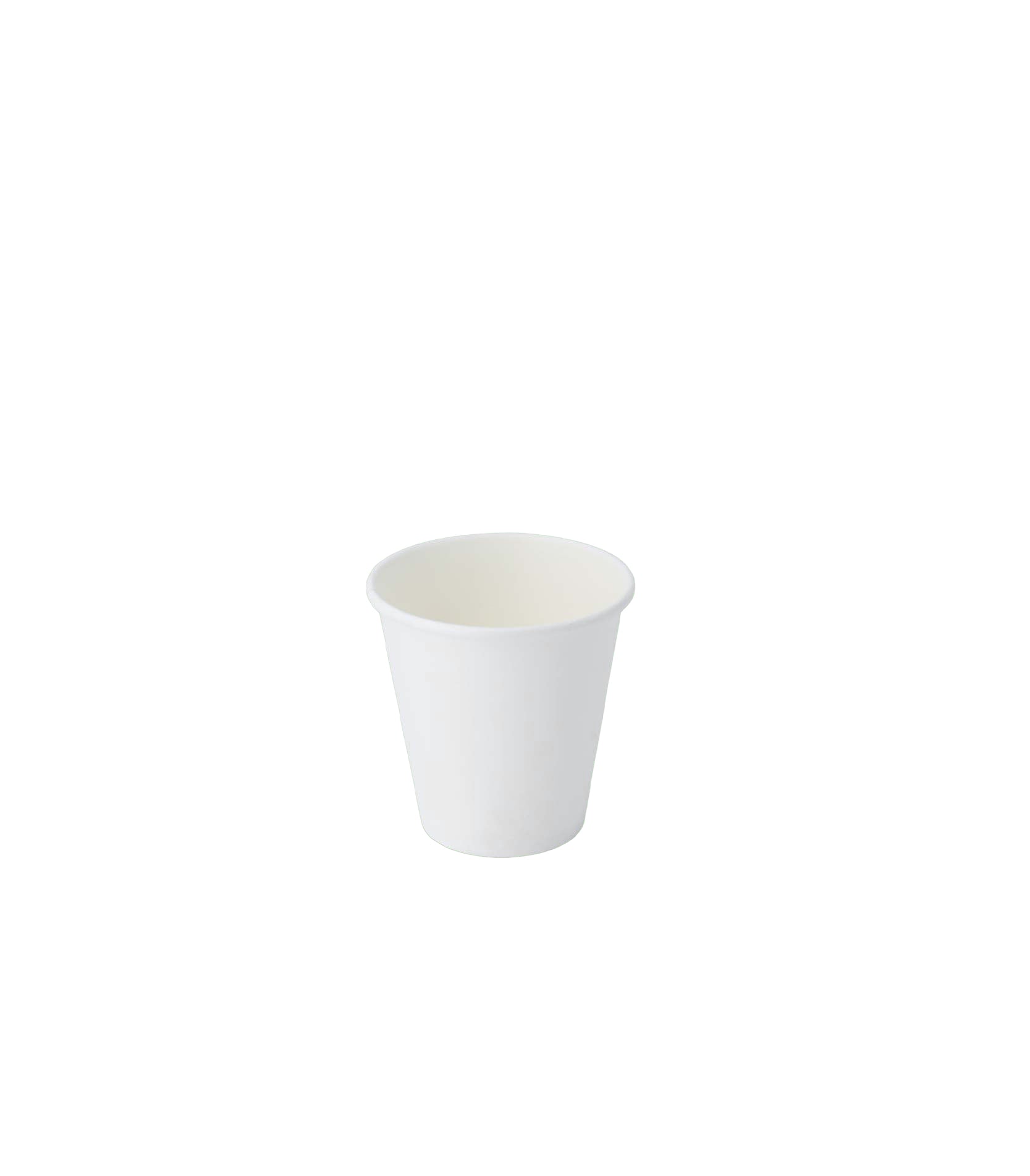 White 8oz 80mm Single Layer Hot Paper Cup - SLHPC-80-8W