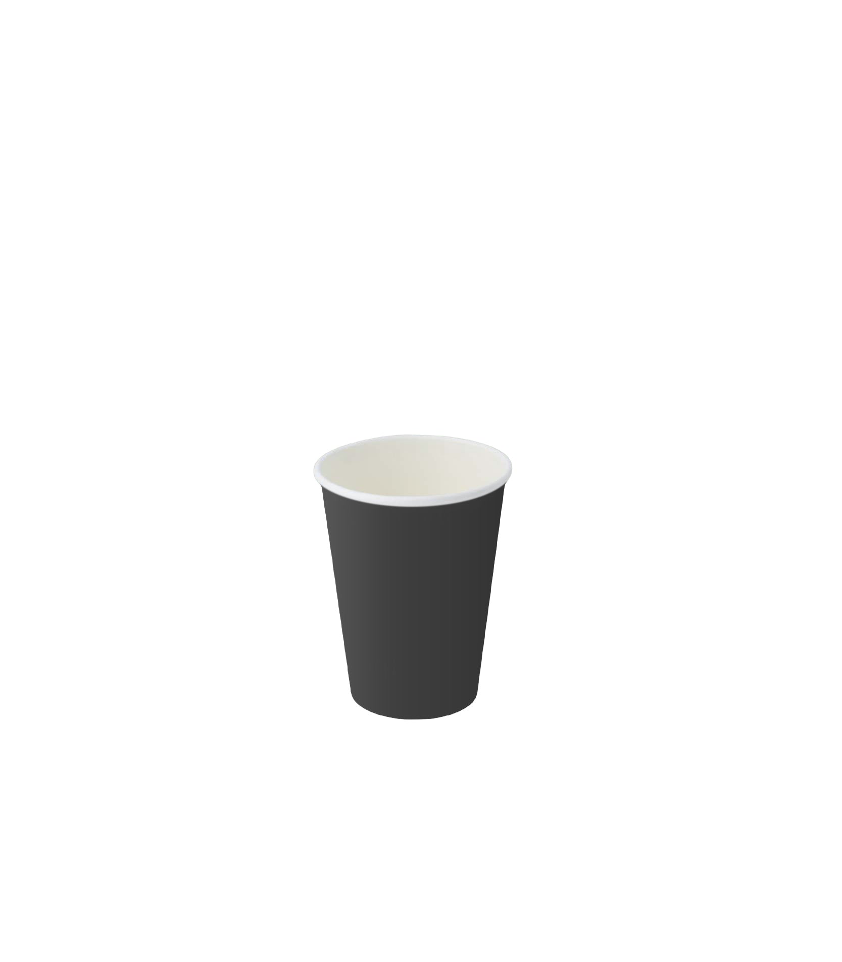 BLACK 8oz 90mm Single Layer Hot Paper Cup - SLHPC-90-8BK