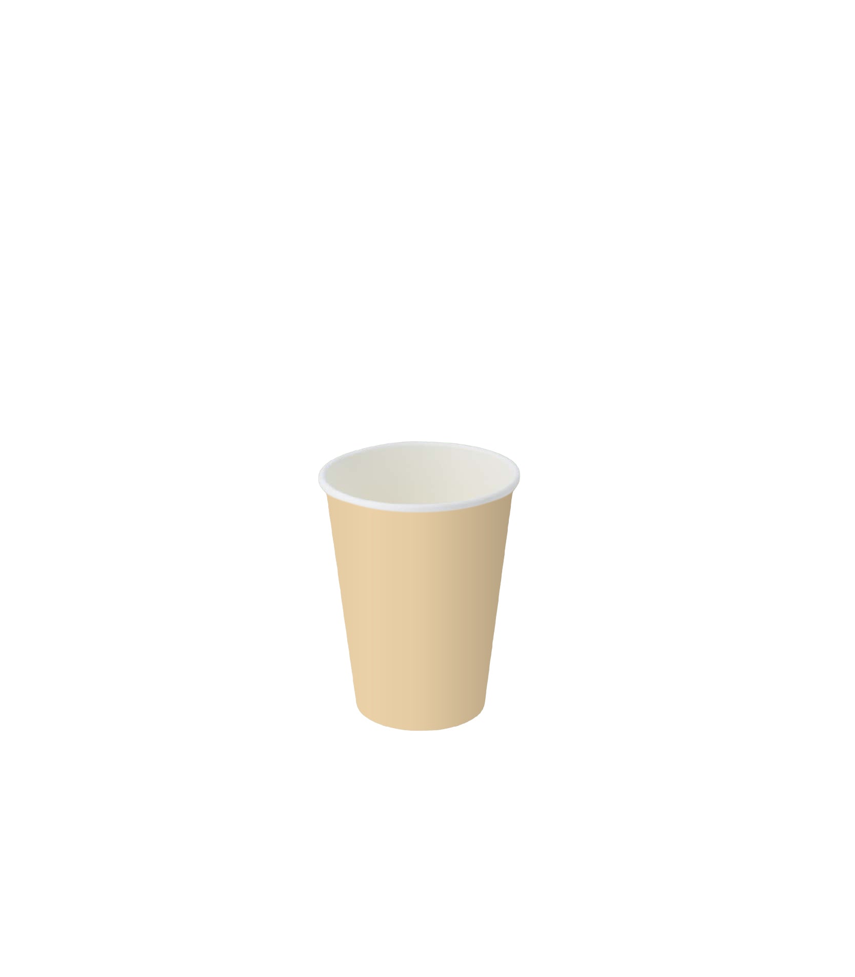 KRAFT 8oz 90mm Single Layer Hot Paper Cup - SLHPC-90-8K
