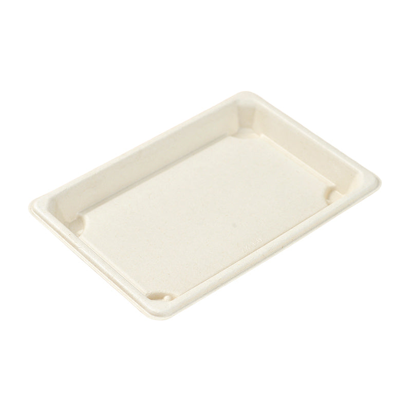6.5"*3.5"*0.8" Sugarcane Sushi Tray - ST-04